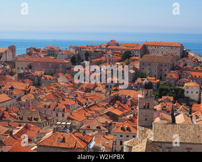 Terrakotta Dächer der Altstadt Dubrovnik. Stockfoto