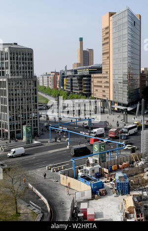 Berlin, Deutschland. 24 Apr, 2019. Blick auf eine Baustelle zum Potsdamer Platz. Quelle: Britta Pedersen/dpa-Zentralbild/ZB/dpa/Alamy leben Nachrichten Stockfoto