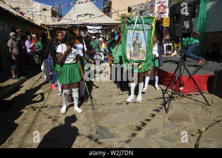 Sao Thome das Letras, Minas Gerais, Brasilien - Juli 6, 2019: Down Street Party, Fest der schwarzen Gemeinschaft. Stockfoto