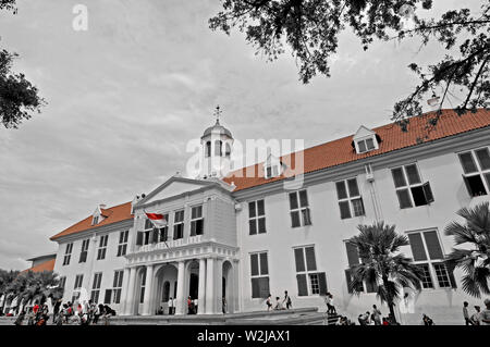 Jakarta, dki Jakarta/Indonesien - Mai 05, 2010: Das historische Rathaus von batavia bei Taman fatahillah in Kota tua Stockfoto