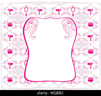 Friseursalon frame Stockfoto