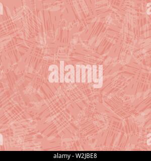 Transparente malerische Textur im Shabby Chic Stil. Die nahtlose Vektor Muster auf weichen Melone rosa Hintergrund. Perfekt für Verpackung, wellness, beauty Stock Vektor