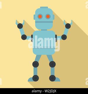 Cyber Roboter Symbol. Flache Darstellung von cyber Roboter vektor Symbol für Web Design Stock Vektor