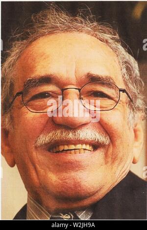 Gabriel García Márquez (6. März 1927 - 17. April 2014), wurde ein kolumbianischer Schriftsteller, 1982 mit dem Nobelpreis für Literatur. Stockfoto