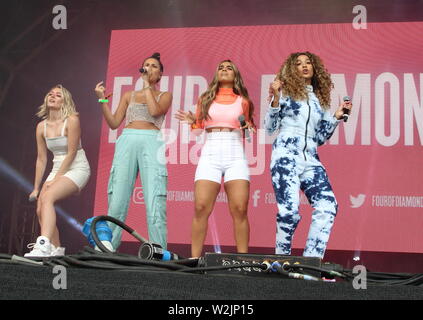 London, Großbritannien. Vier Diamanten, Britische Sommerzeit am Hyde Park. London. 6. Juli 2019. Ref: LMK73-S 2625-060719 Keith Mayhew / Sehenswürdigkeit Media WWW.LMKMEDIA.COM Stockfoto