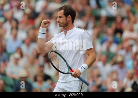 London, Großbritannien. 9. Juli 2019. Serena Williams, Andy Murray, der Wimbledon Championships 2019, 2019 Quelle: Allstar Bildarchiv/Alamy leben Nachrichten Stockfoto