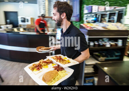 Miami Beach Florida, North Beach, Collins Avenue, Manolo Argentinian, Restaurant Restaurants Essen Essen Essen Essen gehen Cafe Cafés Bistro, innen, Hisp Stockfoto