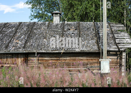 Verlassenen Gehöft in Ylöjärvi, Finnland Stockfoto