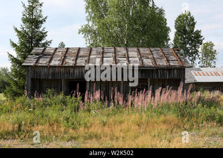 Verlassenen Gehöft in Ylöjärvi, Finnland Stockfoto