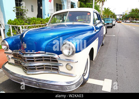 Oldtimer in Miami Beach, Florida Stockfoto