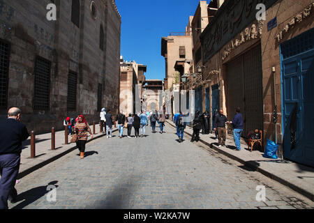 Kairo, Ägypten - 05 Mar 2017. Alte Straße von arabish Kairo, Ägypten Stockfoto