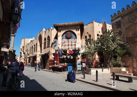 Kairo, Ägypten - 05 Mar 2017. Alte Straße von arabish Kairo, Ägypten Stockfoto