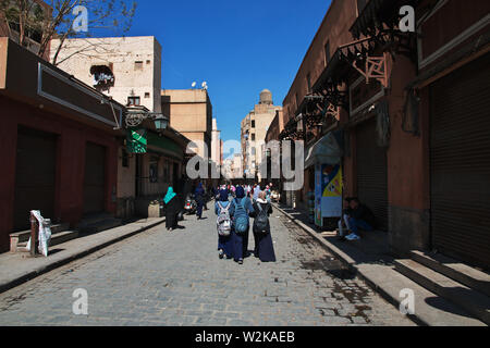 Kairo, Ägypten - 05 Mar 2017. Alte Straße von arabish Kairo, Ägypten Stockfoto