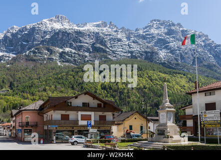 Cencenighe Agordino, Dolomiten, Italien Stockfoto