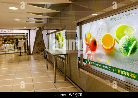 Tokyo Metro ist super und sehr sauber! Stockfoto