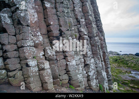 Giant's Causeway, Verriegelung Basaltsäulen Stockfoto