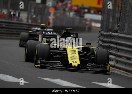 Daniel Ricciardo, Renault F1 Team Renault RS 19, Monaco GP 2019, Montecarlo Stockfoto