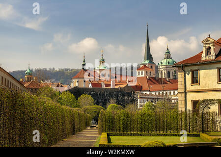 Waldstein Palast und Garten in Prag. Der Tschechischen Republik. Stockfoto