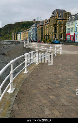 Aberystwyth North Beach Promenade Stockfoto