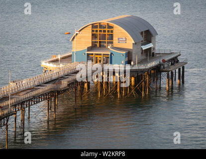 RNLI lifeboat Haus auf Mumbles Pier Stockfoto