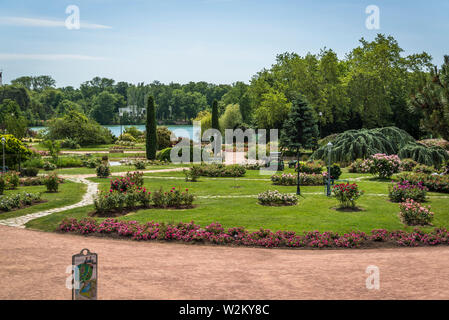 Parc de la Tête d'Or Park oder der Goldenen Kopf, eine große städtische Park, Lyon, Frankreich Stockfoto