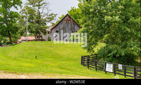 Bauernhof in Leipers Fork in Tennessee - LEIPERS FORK, USA - Juni 18, 2019 Stockfoto