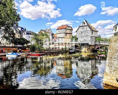 Alte Brücke in Bad Kreuznach Stockfoto