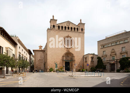 Mallorca, Palma de Mallorca, Convento de San Francisco, Sant Francesc, Westfassade Stockfoto