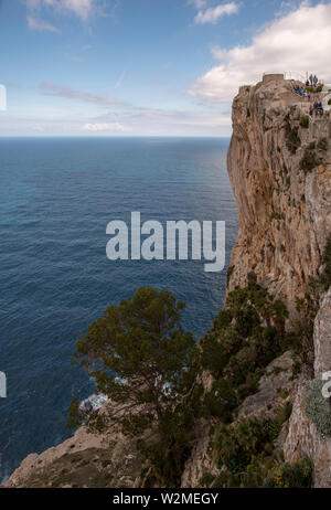Mallorca, Cap Formentor, Steilküste Stockfoto
