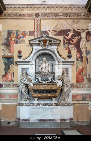 Florenz, Firenze, Santa Croce, Grabmal von Galileo Galilei Stockfoto