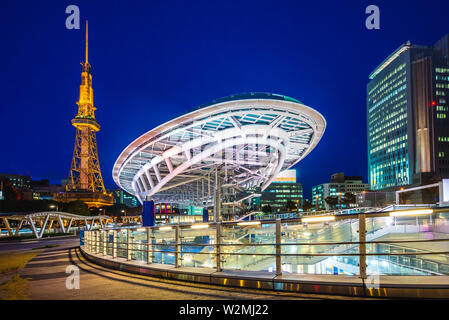 Skyline von Nagoya Nagoya mit Turm in Japan Stockfoto