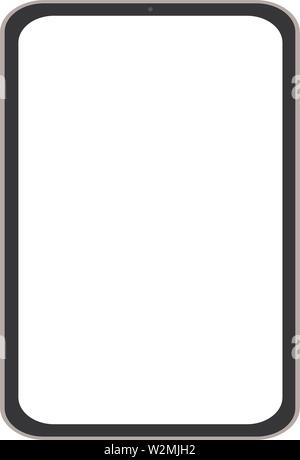 Mockup Tablet in trendigen dünne Rahmen modernes Design. leerer Raum, eine Vorlage für Infografiken oder Präsentation. Stock Vektor
