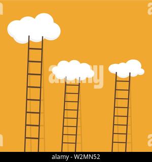 Leitern Himmel mit Wolken. Vector EPS 10. Stock Vektor