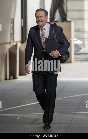 Die Gäste kommen an der BBC für die Andrew Marr Show mit: Barry Gardiner MP Wo: London, Großbritannien Wann: 09 Jun 2019 Credit: Wheatley/WANN Stockfoto