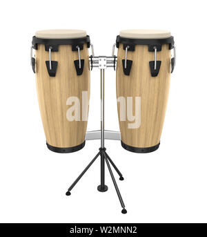 Conga Drum Instrument isoliert Stockfoto