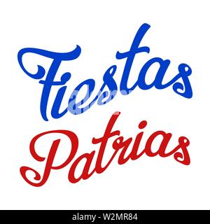 Fiestas Patrias Hintergrund Inschrift. Vector Illustration eps 10. Stock Vektor