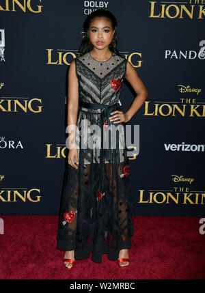 Los Angeles, USA. 9. Juli 2019. Navia Robinson Besuchen die Premiere von Disney's "Der König der Löwen" bei Dolby Theater am Juli 09, 2019 in Hollywood, California Credit: Tsuni/USA/Alamy leben Nachrichten Stockfoto