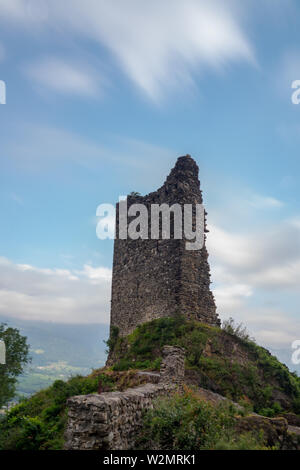 Bad Ragaz, SG/Schweiz - 9. Juli 2019: die Ruinen der Burg Freudenberg in Bad Ragaz im Südosten der Schweiz Stockfoto