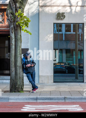 Die Stadt Cork, Cork, Irland. 05. April 2019. Ein Teil der Fassade von 85 South Mall, Cork, Irland. Stockfoto