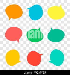 Sprechblasen Symbole gesetzt. Vector EPS 10 Abbildung Stock Vektor