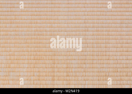 Tatami Matten Textur Hintergrund, Ansicht von oben. Stockfoto