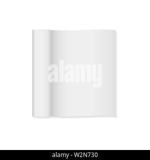 Mock up Magazin Papier mit Schatten. Vektor Stock Vektor
