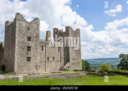 Bolton Castle, Wensleydale, Yorkshire, England. Maria, Königin der Schotten war Häftling in Bolton für sechs Monate im Jahr 1568 statt. Stockfoto