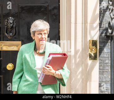 London, 10. Juli 2019, Theresa May MP PC, Premierminister Blätter 10 Downing Street, London Credit Ian Davidson/Alamy leben Nachrichten Stockfoto