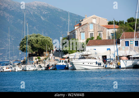 Fiskardo Port Kefalonia, Griechenland Stockfoto