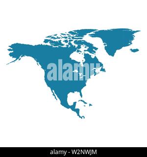 Nordamerika Karte Hintergrund. Vector EPS 10 Abbildung Stock Vektor