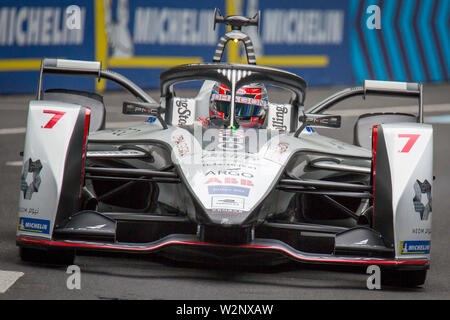 Jose Maria Lopez während Qualifying vor der Julius Bär Formel E Rennen in der Schweizer Hauptstadt Bern. Stockfoto