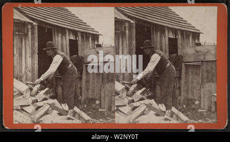 "Armen alten Tramp," oder "Erst die Arbeit, dann das Vergnügen", die von M A Morehouse Stockfoto