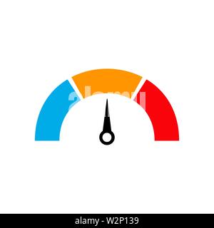 Cholesterintest Symbol auf weißem Hintergrund. Vektor Stock Vektor