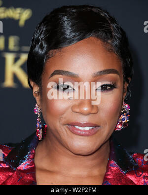 Hollywood, Vereinigte Staaten. 09 Juli, 2019. HOLLYWOOD, LOS ANGELES, Kalifornien, USA - Juli 09: Schauspielerin Tiffany Haddish kommt bei der Weltpremiere von Disney's "Der König der Löwen' an der Dolby Theater am 9. Juli 2019 in Hollywood, Los Angeles, Kalifornien, USA. (Foto von Xavier Collin/Image Press Agency) Quelle: Bild Presse Agentur/Alamy leben Nachrichten Stockfoto